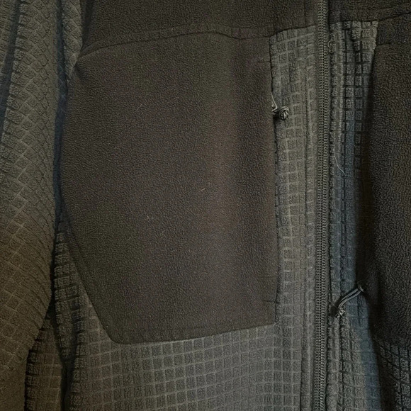 Lands’ End men’s black full zip fleece jacket size small - Picture 4 of 9